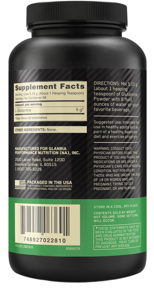 On Glutamine Powder 300 Grs