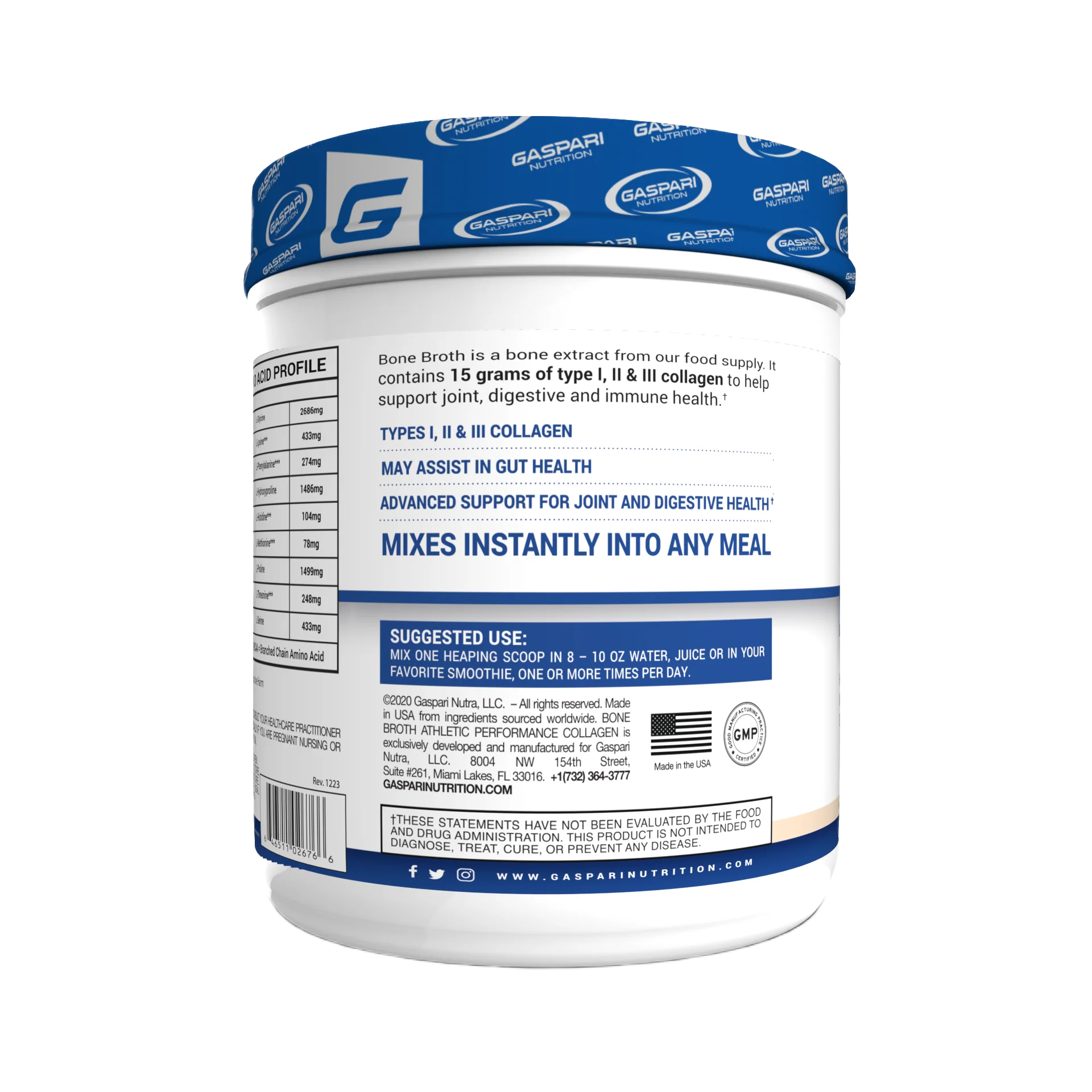 Gn Bone Broth Athletic Collagen 30 Serv