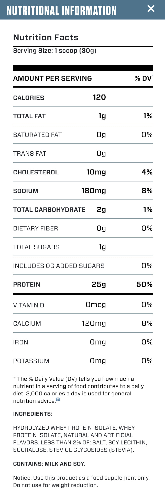 Dym Iso 100 1.3 Lbs 20 Serv