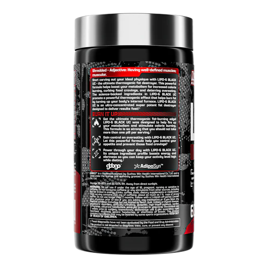 Nt Lipo 6 Black Uc Intense Fat Burner 60 Caps